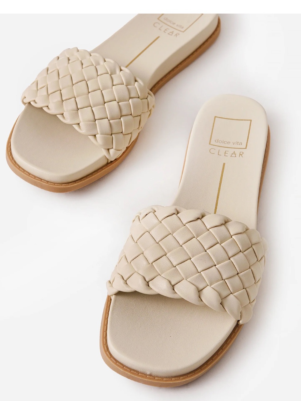 Dolce vita Slide Sandals in Cream - Women